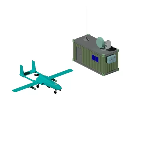 CONTROL CONTAINER AND ATTACK DRONE UAV - Miniature Machine