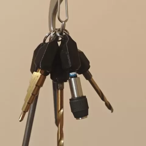 hex bit keychain holder