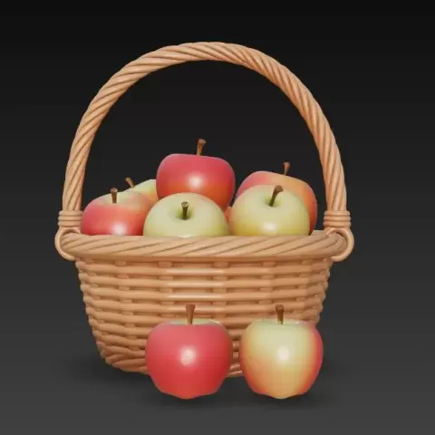 2X basket / Korb - Brainbits3D