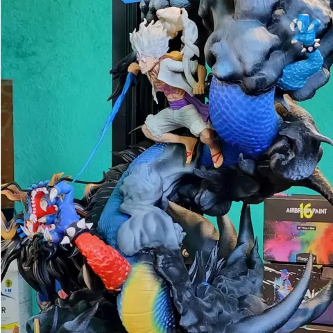 Luffy vs Kaidos Winky Collectibles fan art printable - WinkyCollectibles