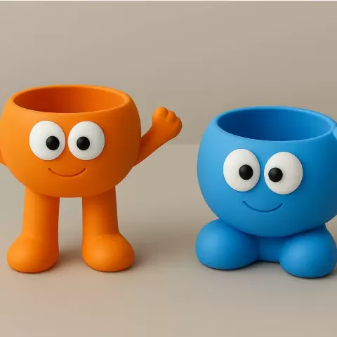 Happy Duo Planters - Uni3DSphere