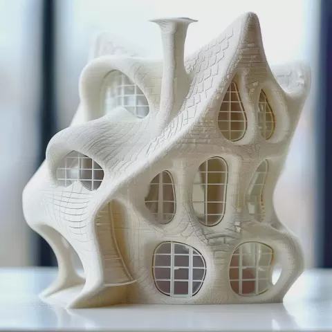 AI-generated elf house