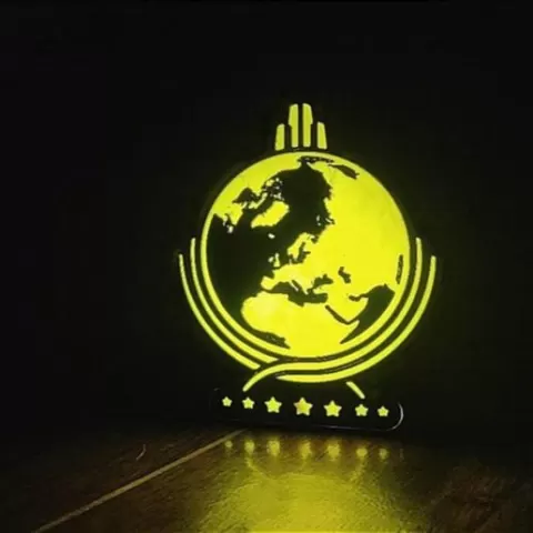 Helldivers 2 Super earth lamp decoration