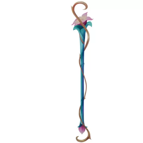 League Of Legends Faerie Court Lux Staff Skin For Cosplay
