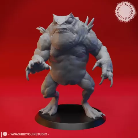 Slaad (Red) - Tabletop Miniature (Pre-Supported)