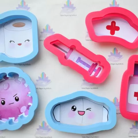 set Medicine/ 11 units cookie cutters Doctor Doctor Medicine Nurse