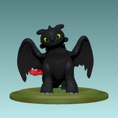 toothless dragon setting pose from how to train your dragon