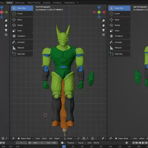 Cell Second Form action figure