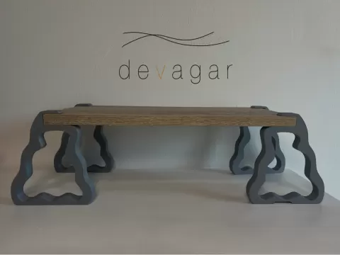 eleva | Minimal Desk Shelf Supports | devagar