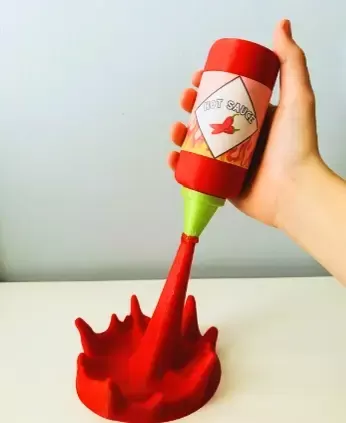 Hot Sauce Spill (With Label)