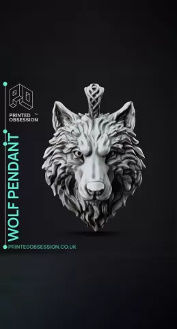 Wolf pendant - Jewellery