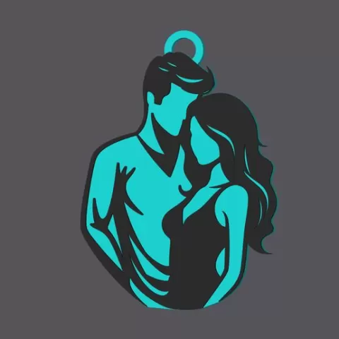 Young Couple - Earring & Pendant