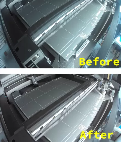 Core One Buddy3D Camera lid remixed to improve view of printbed