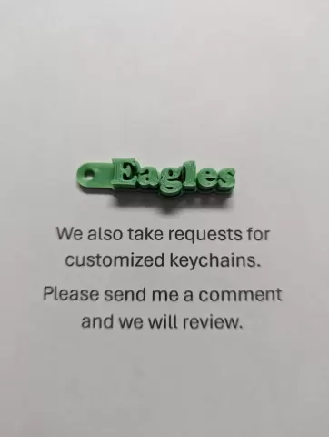 Philadelphia Eagles Keychain - Trash Can Guy