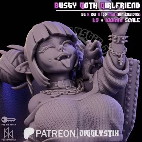 Busty Goth Girlfriend