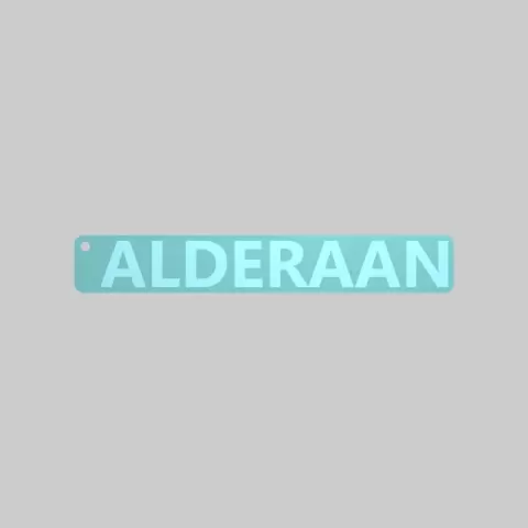 ALDERAAN star wars keychain - XP3Design