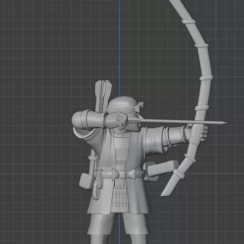 Warrior Monk Test Miniature by Philip mann