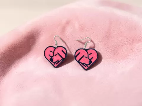 Animal love earrings