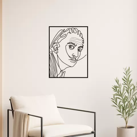 Salvador Dali Salvador Dali Gala Contemplating The Mediterranean Wall Art Framed