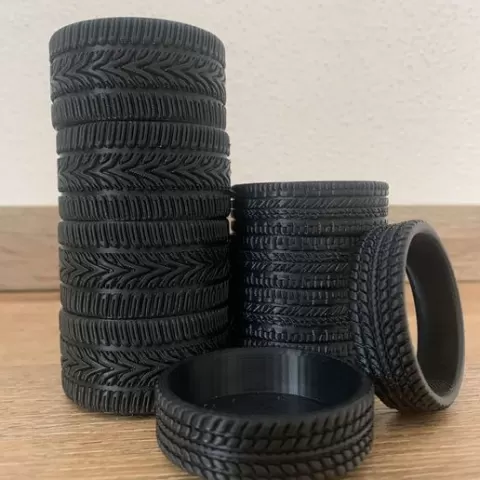 3D print STL file - Tire design pencil cup & desk organizer for motorsport fans