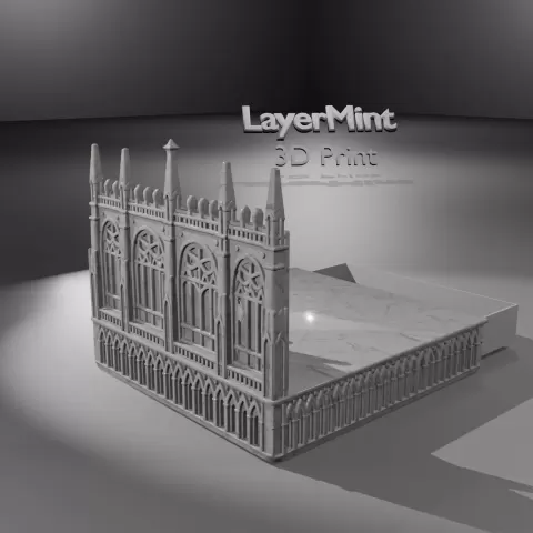 Gothic Cathedral Desk Organizer with Drawer - LayerMint