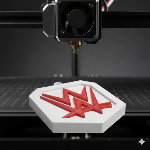 WWE Logo Keychain - ZRT DESIGNS