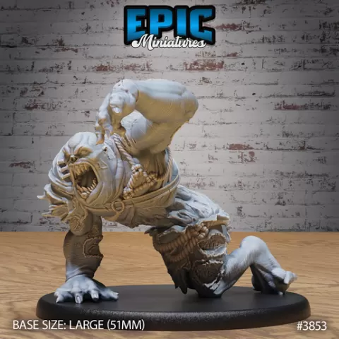 Big Flesh Ghoul Crawling ‧ DnD Miniature ‧ Tabletop Miniatures ‧ Gaming Monster ‧ 3D Model ‧ RPG ‧ DnDminis ‧ STL FILE‧ DnD Miniature ‧ Tabletop Miniatures ‧ Gaming Monster ‧ 3D Model ‧ RPG ‧ DnDminis ‧ STL FILE