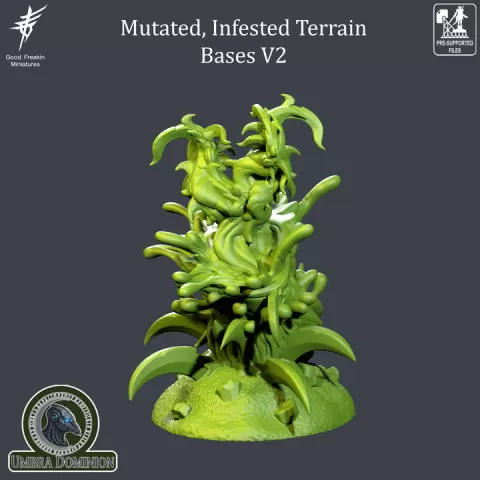 MUTATED INFESTED TERRAIN V2 by Good Freakin Miniatures