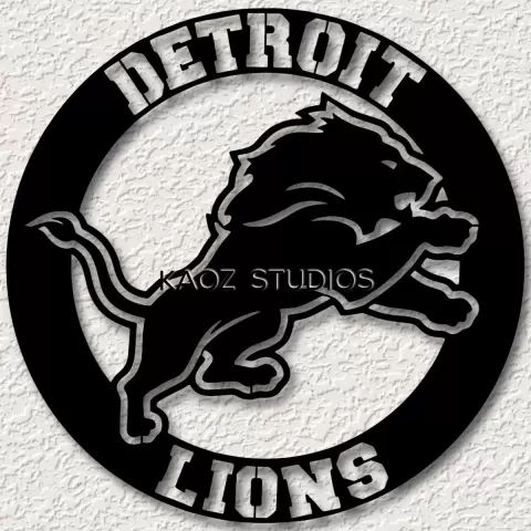 detroit lions wall art football wall decor 2024 superbowl decoration