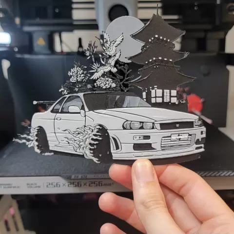 Monochrome R34 Magnet