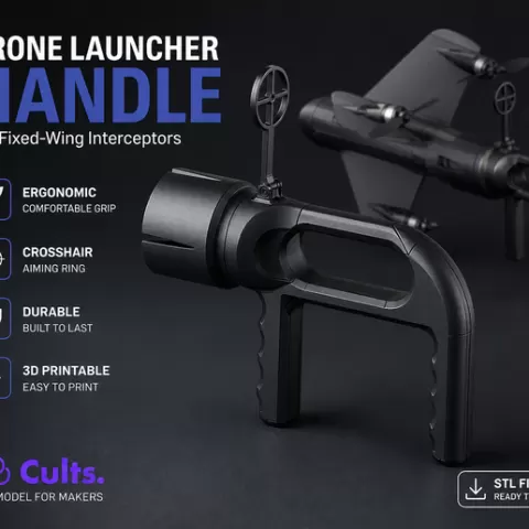 Launch Handle for 7 Inch High Speed ​​FPV Interceptor Drone