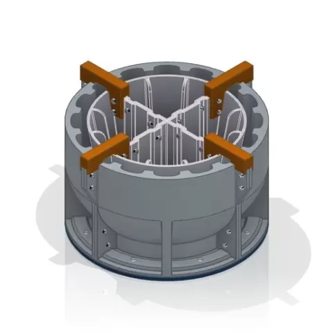 Mould for concrete vases