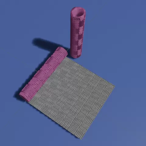 Set of 4 Geometric texture rollers