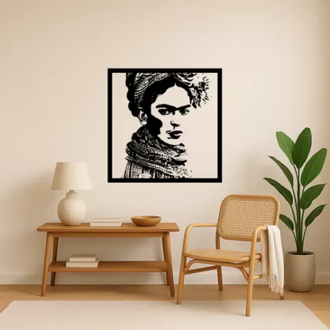 Frida Kahlo Frida Kahlo Self-Portrait With Thorn Necklace And Wall Art Framed
