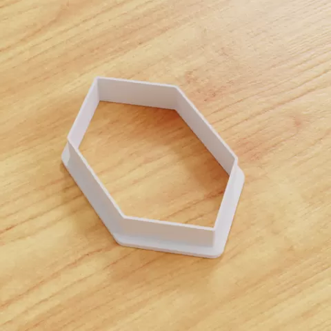 Elongated Hexagon Cookie Cutter (Multiple Sizes Available)