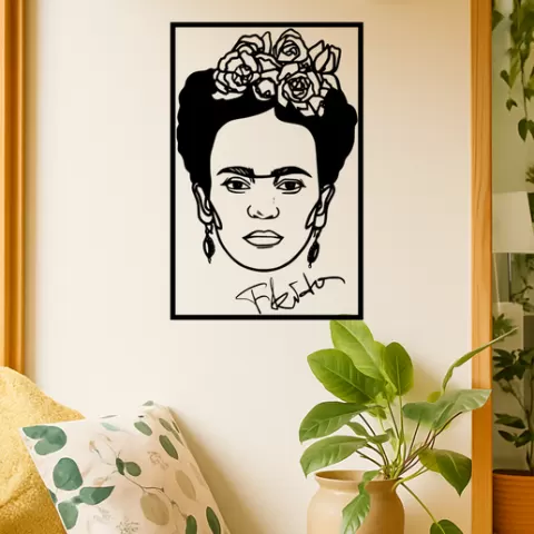 Frida Kahlo Frida Kahlo Self-Portrait With Cropped Hair Wall Art Framed