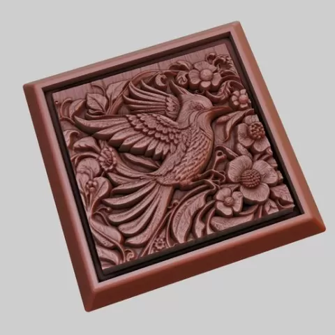 Bird Animal 3D Model for CNC Router Laser & 3D Printer