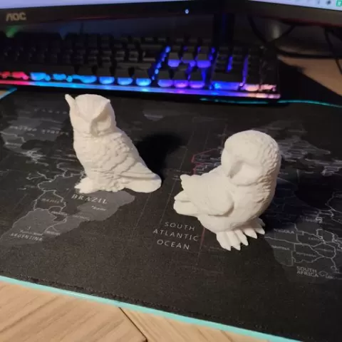 Owl and eagle owl