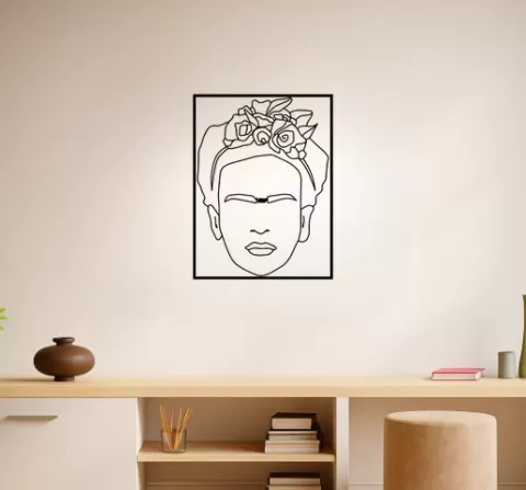 Frida Kahlo Frida Kahlo Self-Portrait With Cropped Hair Wall Art Framed