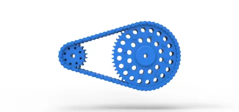 Chain drive Version 3 Scale 1:25 - 3DTechDesign
