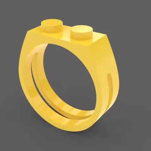 Building Block Ring - 1x2 Plate