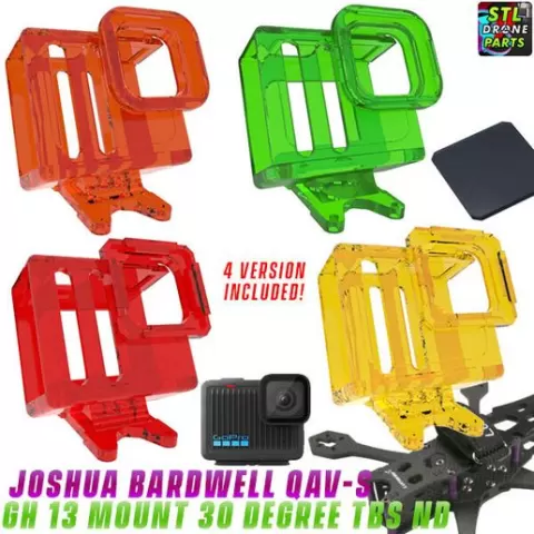 Lumenier QAV-S Joshua Bardwell GOPRO HERO 13 Compact 2024 MOUNT 30 DEGREE TBS ND Filter