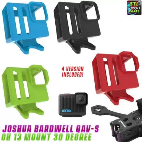 Lumenier QAV-S Joshua Bardwell GOPRO HERO 13 Compact 2024 MOUNT 30 DEGREE