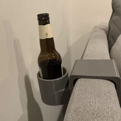 Narrow sofa armrest beer/drink holder