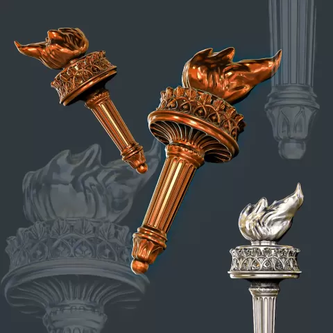 Torch of the Statue of Liberty #RoZ - RuslanOz