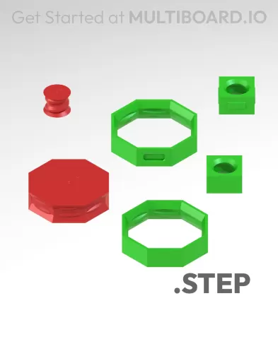 Tile Components - STEP Multiboard Remixing Files