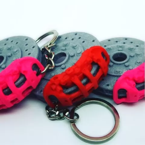 BRAKE CALIPER DISK KEYRING