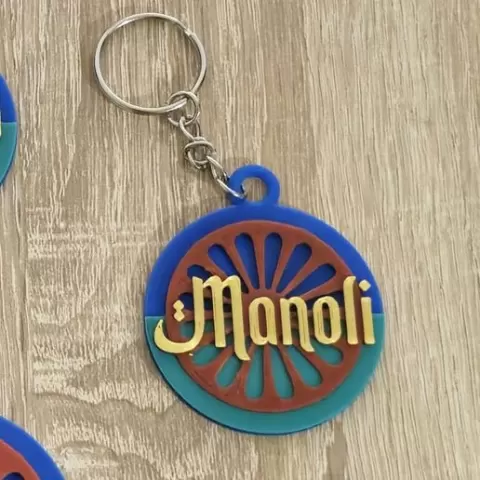 Keychain Gitan flag multicolor