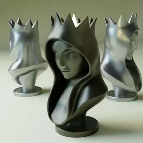 Mage Bust Deco and Tealight holder version - Crazy3D