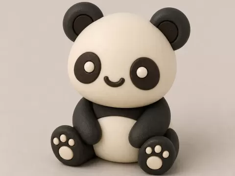 Friendly Sitting Panda ( PANDA PALS )